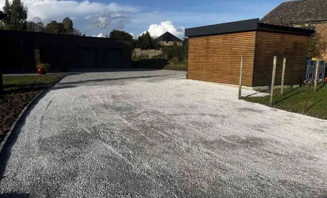 Création de cours en gravier, Landrecies, Jacquinet Aménagements Extérieurs