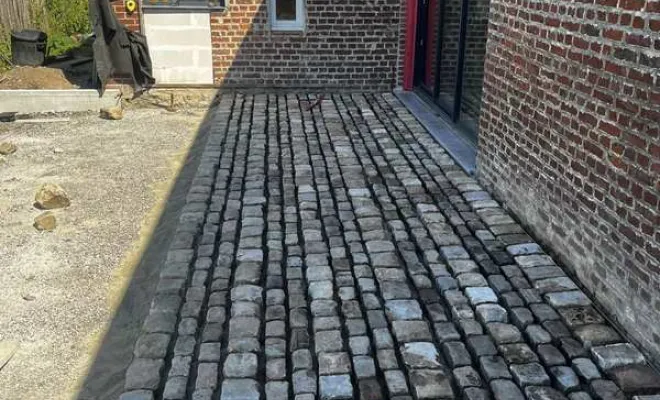 Pavage d'allée, Landrecies, Jacquinet Aménagements Extérieurs