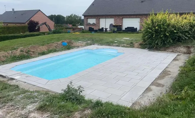 Terrassement pour piscine, Landrecies, Jacquinet Aménagements Extérieurs