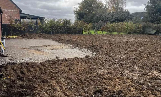 Terrassement de terrain, Landrecies, Jacquinet Aménagements Extérieurs