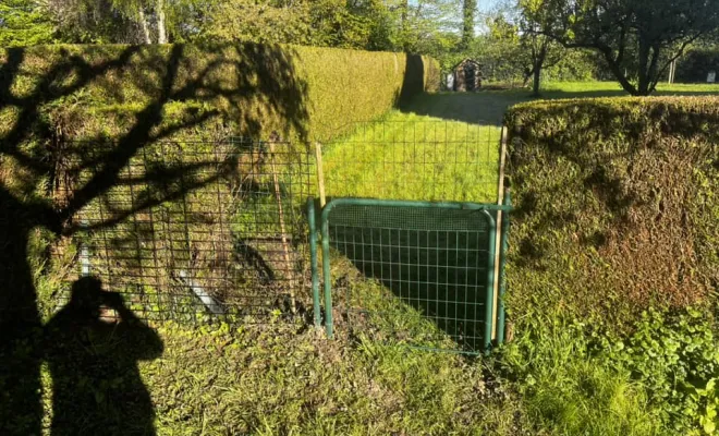 pose d'un portillon sur la commune de JOLIMETZ, Landrecies, Jacquinet Aménagements Extérieurs