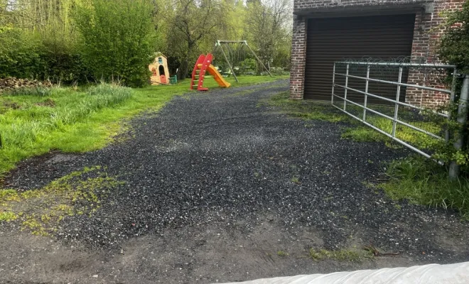 création d'une zone de stationnement sur la commune de gommegnies, Landrecies, Jacquinet Aménagements Extérieurs