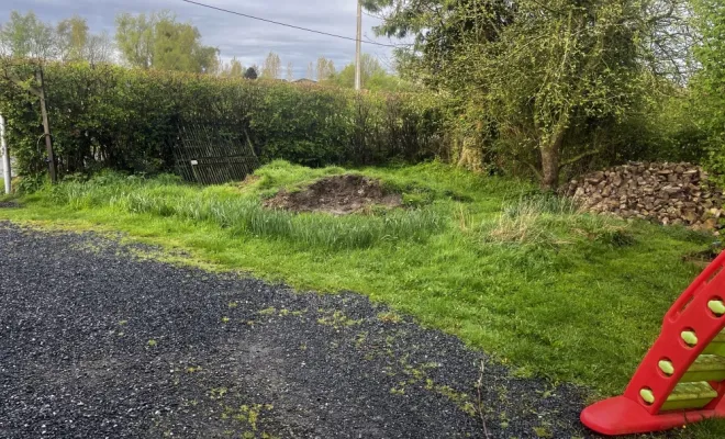 création d'une zone de stationnement sur la commune de gommegnies, Landrecies, Jacquinet Aménagements Extérieurs