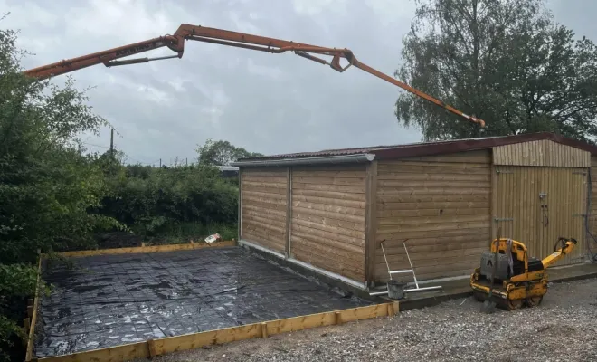 accés VL + création de dalle en béton sur la commune de maroilles, Landrecies, Jacquinet Aménagements Extérieurs